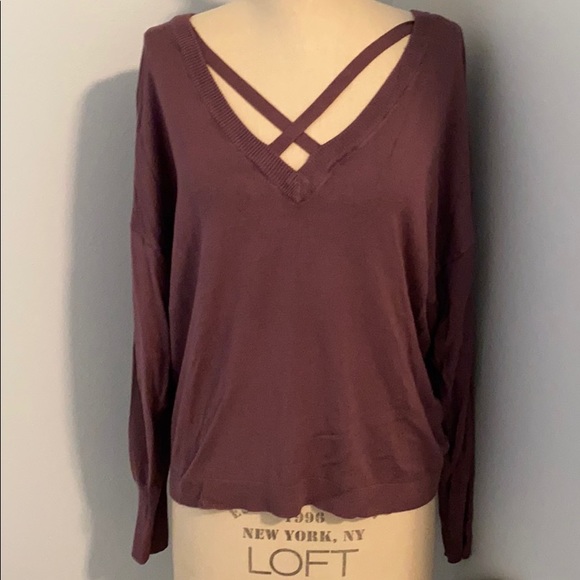 Express Sweaters - Express Double V Dolman Sweater